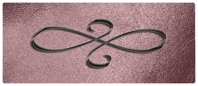 DNSEMP-L-601-BK-SH-OR Black Scroll Shimmer Orchid